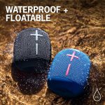 Ultimate Ears WONDERBOOM 3, Small Portable Wireless Bluetooth Speaker, Big Bass 360-Degree Sound for Outdoors, Waterproof, Dustproof IP67, Floatable, 131 ft Range – Performance Blue