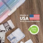 IRIS USA 4″ x 6″ Photo Storage Craft Keeper, 2 Pack, Main Container with 12 Organization Cases for Pictures, Crafts, Scrapbooking, Stationery Storage, Protection and Organization, Clear
