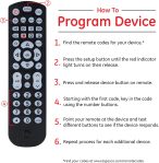 GE Universal Remote Control for Samsung, Vizio, LG, Sony, Sharp, Roku, Apple TV, TCL, Smart TV, Streaming Media Player, Blu-Ray Player, DVD Player, Easy Programming, 4-Device, Black, 40081