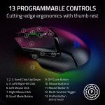 Razer Basilisk V3 Pro Customizable Wireless Gaming Mouse Fast Optical Switches Gen-3 – HyperScroll Tilt Wheel – Chroma RGB – 11 Programmable Buttons – Focus Pro 30K Sensor – Classic Black