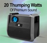 RCA – RPJ060 Portable Projector Home Theater Entertainment System, Long Lasting Battery – 2.5 Hours per Charge – Outdoor, Rechargeable, Speakers – Enjoy without any Cable on the go – Phone/Stick/PC