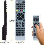 GE Universal Remote Control, Samsung TV Remote, Universal TV Remote for Roku TV, Vizio, LG, Sony, Sharp, Apple TV, TCL, Panasonic, Smart TVs, Streaming Players, Blu-ray, DVD, 4-Device, Silver, 33709