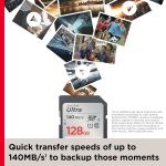 SanDisk 128GB Ultra SDXC UHS-I Memory Card – Up to 140MB/s, C10, U1, Full HD, SD Card – SDSDUNB-128G-GN6IN