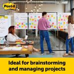 Post-it Super Sticky Easel Pad, 25 in x 30 in, White, 30 Sheets/Pad, 4 Pads/Pack, Great for Virtual Teachers and Students (559 VAD 4PK)