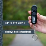 SABRE Personal Alarm With Key Ring, 120dB Alarm, Audible Up To 1,280 Feet (390 Meters), Simple Operation, Reusable, Black