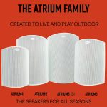 Polk Audio Atrium 4 Outdoor Speakers with Powerful Bass (Pair, White), All-Weather Durability, Broad Sound Coverage, Speed-Lock Mounting System
