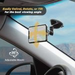Scosche MMWSM-XCES0 MagicMount Select Magnetic Phone, GPS, or Tablet Suction Cup Car Cell Phone Holder, 360 Degree Adjustable Head, StickGrip Suction Cup Phone Car Mount, Black