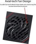 ASUS ROG STRIX 1000W Gold PSU, Power Supply (ROG heatsinks, Axial-tech fan design, dual ball fan bearings, 0dB technology, 80 PLUS Gold Certification, fully modular cables, 10-year warranty)