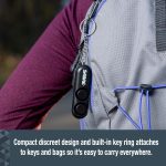 SABRE Personal Alarm With Key Ring, 120dB Alarm, Audible Up To 1,280 Feet (390 Meters), Simple Operation, Reusable, Black