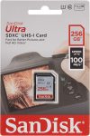 SanDisk 256GB Ultra SDXC UHS-I Memory Card – 100MB/s, C10, U1, Full HD, SD Card – SDSDUNR-256G-GN6IN