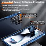 Red2Fire for Samsung Galaxy S24 Ultra Case, with 2Pcs [Tempered Glass Screen Protector+Camera Protector][Military Grade Shockproof] Heavy Duty Full Body Protection Phone Case for S24 Ultra Case