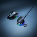 Razer Mouse Dock Pro with Wireless Charging Puck Magnetic Wireless Charging – Integrated HyperPolling 8K Hz Transceiver – Anti-Slip Base – Chroma RGB Lighting – Classic Black