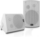 Outdoor Wall-Mount Patio Stereo Speaker – Waterproof Bluetooth Wireless & No Amplifier Needed – Portable Electric Theater Sound Surround System – Pyle PDWR61BTWT
